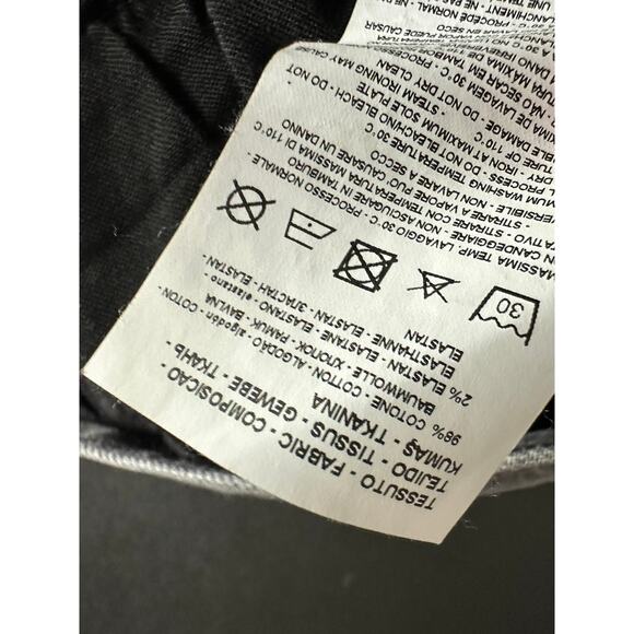 Armani Exchange J13 Slim Fit Stretch Grey Wash Cotton Blend Jeans Men's Size 32 - Picture 7 of 9